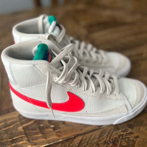 Nike Other - Nike Blazer Mid '77 "White/Bright Crimson" Grade School Boy’s Basketball Shoe